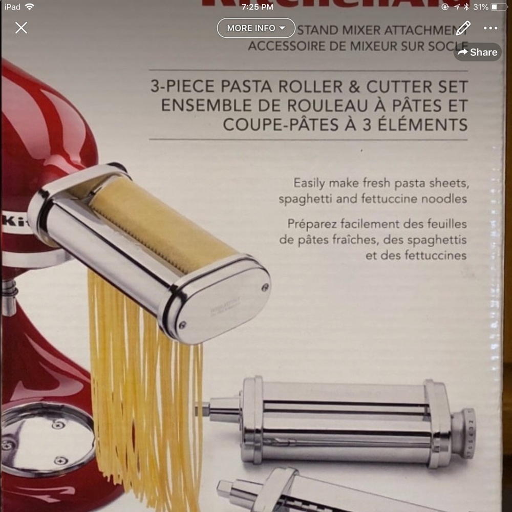 KITCHEN AID PASTA MAKER